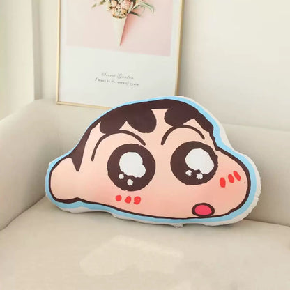 Shinchan + Action Kamen Face Pillow Set