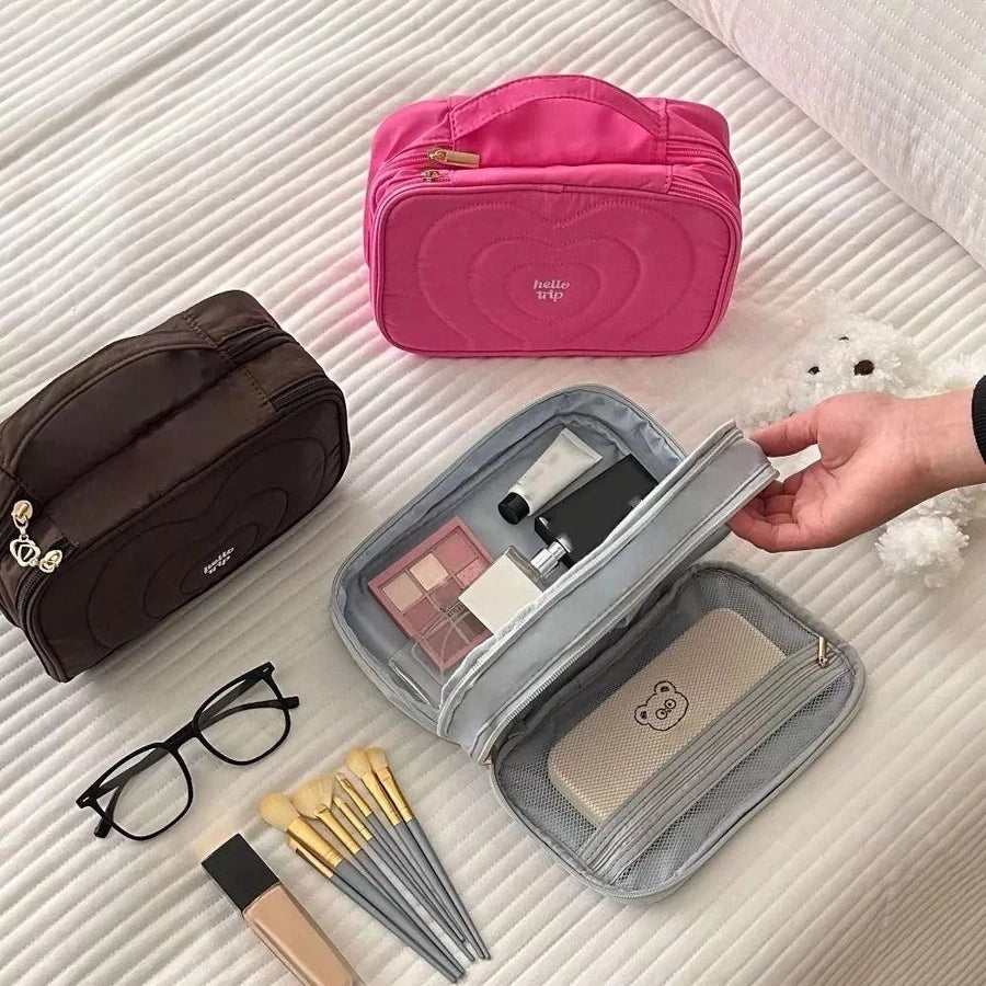 Hello Trip Heart Makeup Bag