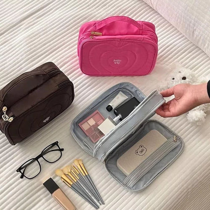 Hello Trip Heart Makeup Bag