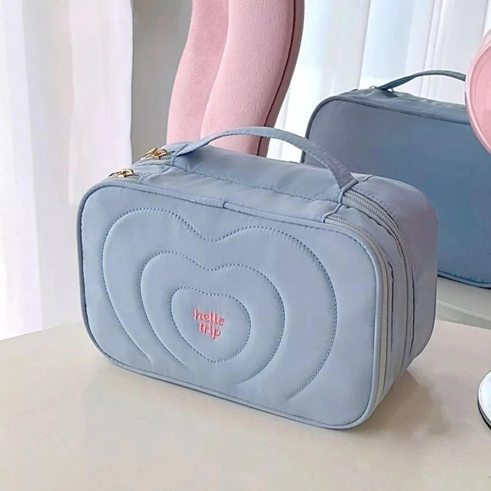 Hello Trip Heart Makeup Bag